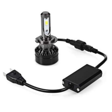 EV6 60W H7 Car LED Headlight Waterproof 6000K 10000lm (BLACK)