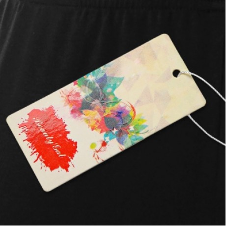 Plus Size Elastic Waist Lace Panel Leggings (BLACK)