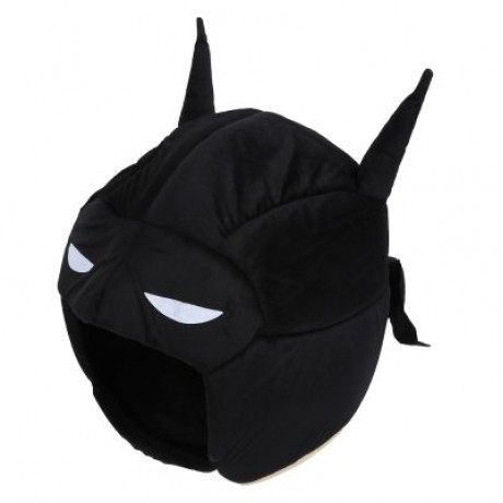 Portable Pet Nest Soft Cat Collapsible House Bed (BLACK)