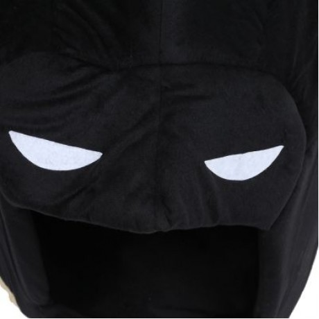 Portable Pet Nest Soft Cat Collapsible House Bed (BLACK)