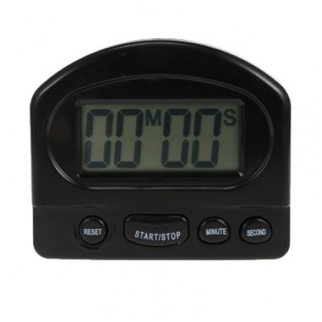 LCD Digital Kitchen Timer Cooking Count Down Clock (BLACK)