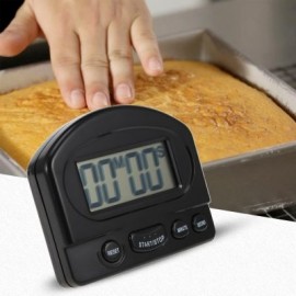 LCD Digital Kitchen Timer Cooking Count Down Clock (BLACK)
