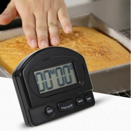 LCD Digital Kitchen Timer Cooking Count Down Clock (BLACK)