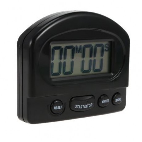 LCD Digital Kitchen Timer Cooking Count Down Clock (BLACK)