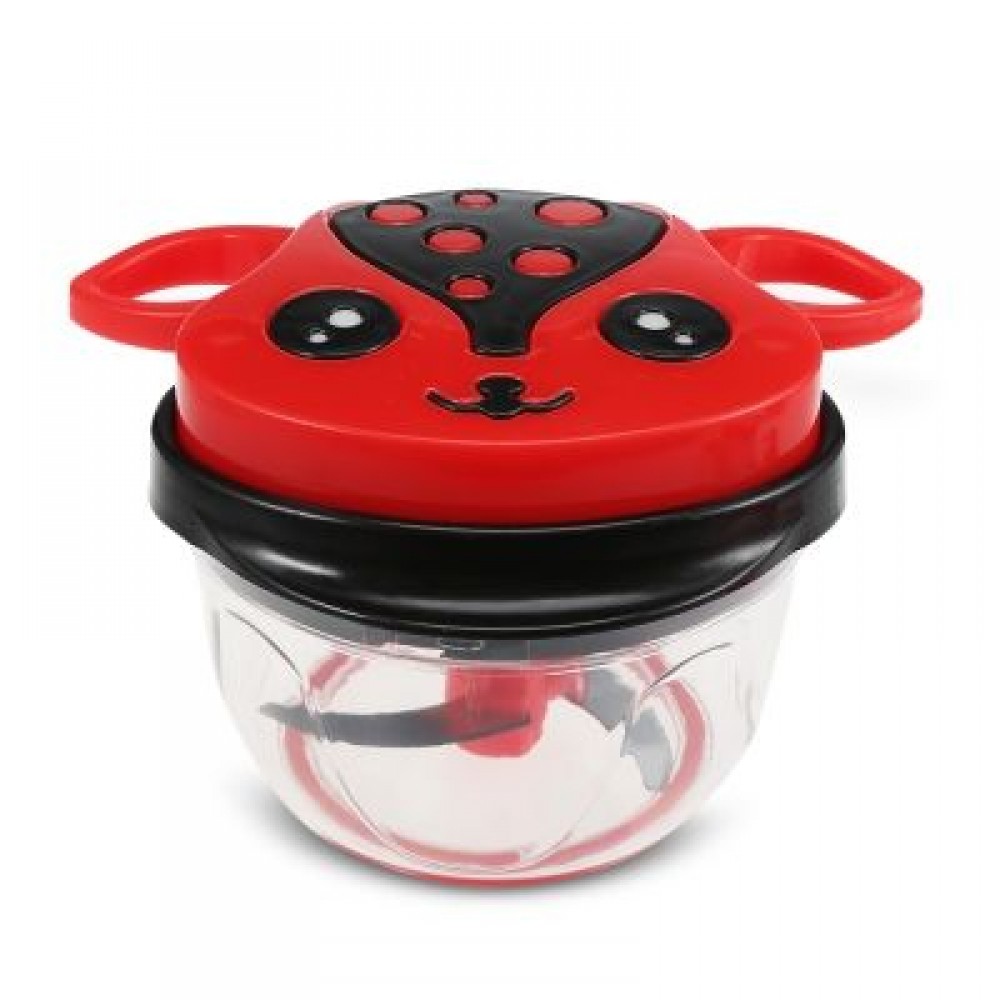 Manual Vegetable Cutter Kitchen Food Grinder Tool (LOVE RED)