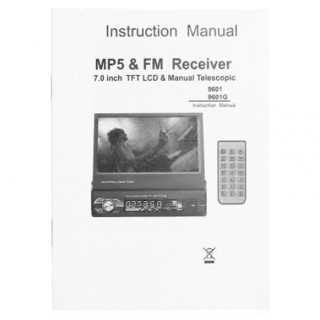 RM - GW9601 Car Multimedia Player with Bluetooth FM Radio (BLACK)