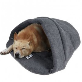 Soft Warm Cat Dog Bed House Pet Sleeping Bag (CAMEL BROWN)