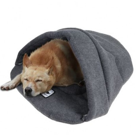 Soft Warm Cat Dog Bed House Pet Sleeping Bag (CAMEL BROWN)