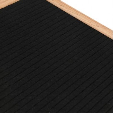 Household Wooden Felt Blackboard Message Letter Board (BLACK)