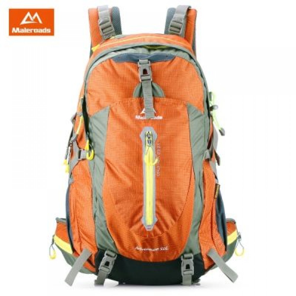 Maleroads 50L Hiking Backpack (DARK ORANGE)