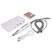 Rechargeable Electric Nail Drill Machine Manicure Polish Tool (WHITE)