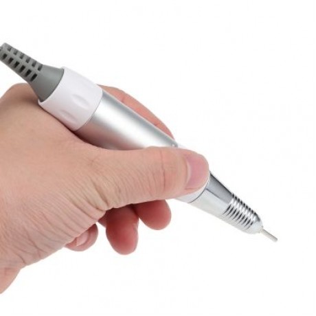 Rechargeable Electric Nail Drill Machine Manicure Polish Tool (WHITE)