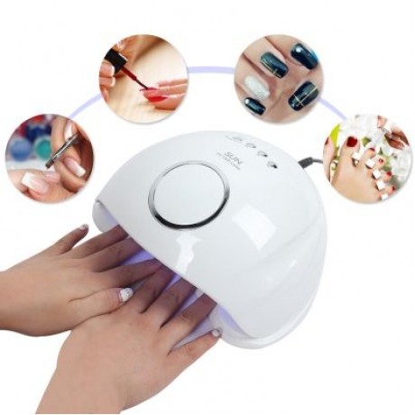 2-in-1 LED / UV Nail Lamp Manicure Equipment (WHITE)