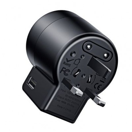 Baseus Multi-functional Conversion Socket with Rotatable Plug (BLACK)
