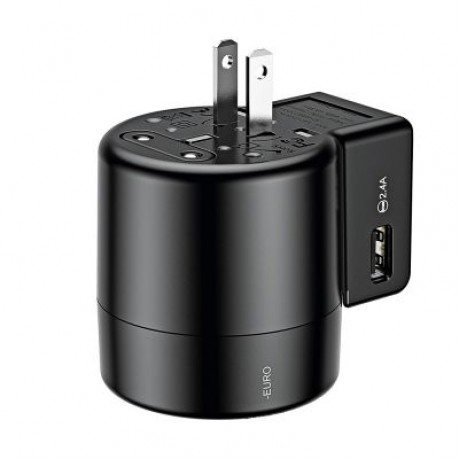 Baseus Multi-functional Conversion Socket with Rotatable Plug (BLACK)