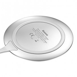 Baseus BSWC - P01 Metal Wireless Charger Zinc Alloy 10W (SILVER)