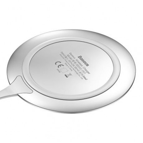 Baseus BSWC - P01 Metal Wireless Charger Zinc Alloy 10W (SILVER)