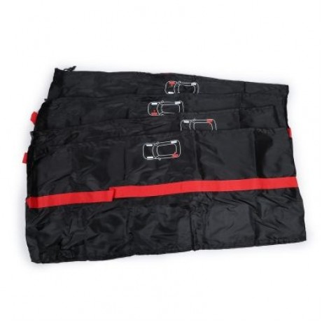 Tire Cover Car Tires Storage Bag Vehicle Wheel Protector 4pcs (RED)