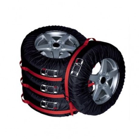 Tire Cover Car Tires Storage Bag Vehicle Wheel Protector 4pcs (RED)