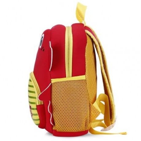 TOCHANG Kid Cartoon Constellation Backpack Cute School Bag (FIRE ENGINE RED)