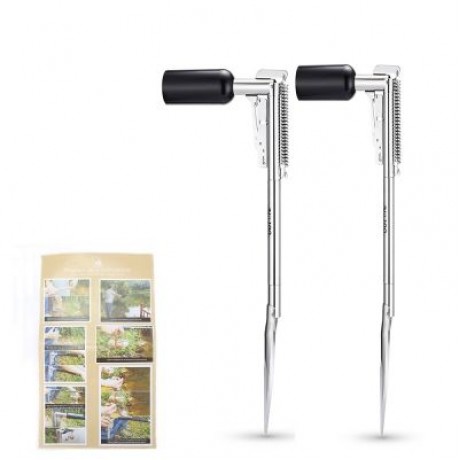 Outlife Automatic Stainless Steel Fishing Rod Holder (SILVER)
