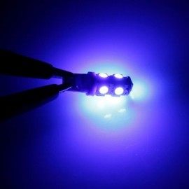 T10 LED Bulbs 5050 9 SMD Car Wedge Interior Side Marker Tail Light 12V 10PCS (BLUE)