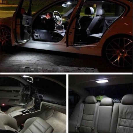 T10 20SMD 3528 LED Car Wedge Light Auto License Plate Clearance Lamp 10PCS (WHITE)