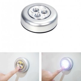 Car Touch Lamp Trunk Night Light Home Wall Camping Battery Powered (SILVER)