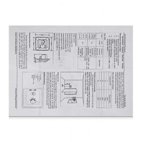Temperature Controller for Floor Electricity Water Heating (WHITE)