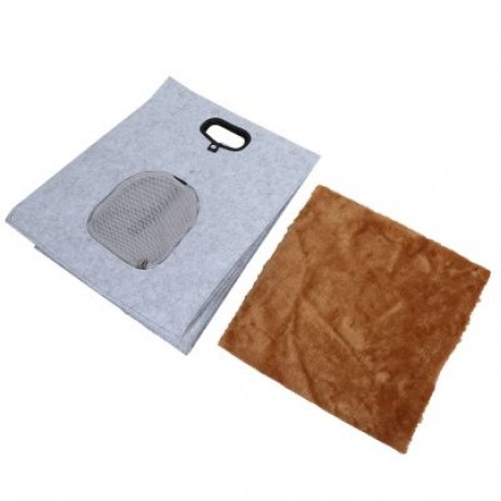CREATIVE FELT CAT DOG BED HOUSE PET SLEEPING BAG (GRAY)