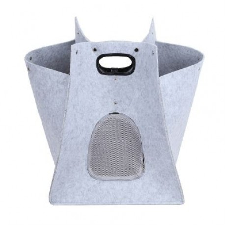 CREATIVE FELT CAT DOG BED HOUSE PET SLEEPING BAG (GRAY)