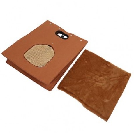 CREATIVE FELT CAT DOG BED HOUSE PET SLEEPING BAG (BROWN)