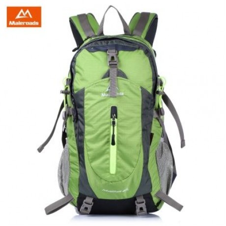 MALEROADS Unisex Hiking Backpack Water Resistant Bag (YELLOW GREEN)