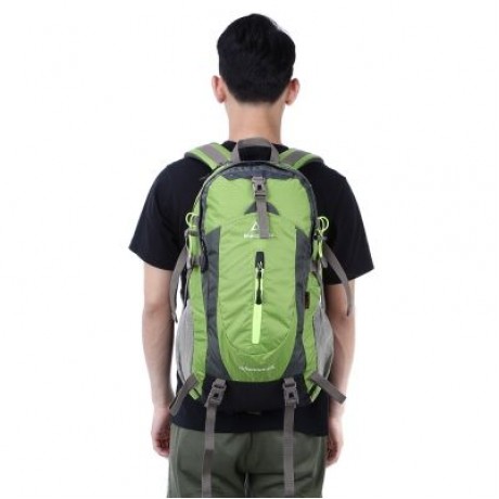 MALEROADS Unisex Hiking Backpack Water Resistant Bag (YELLOW GREEN)