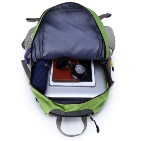 MALEROADS Unisex Hiking Backpack Water Resistant Bag (YELLOW GREEN)