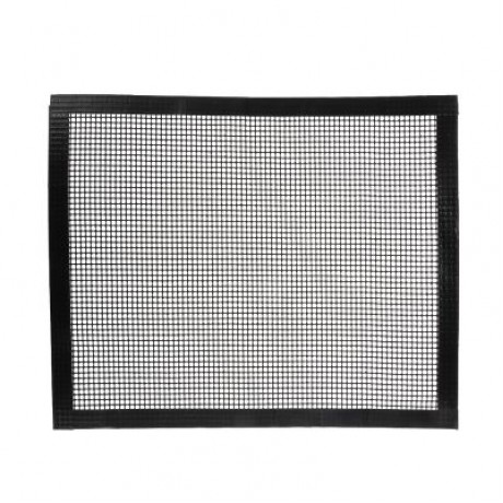 Heat Resistant Non-stick Reusable Grid Mat for Barbecue (BLACK)