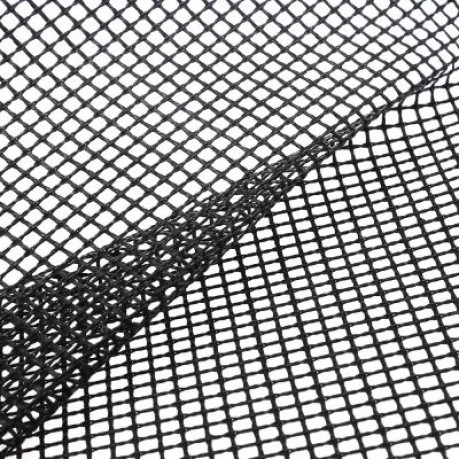 Heat Resistant Non-stick Reusable Grid Mat for Barbecue (BLACK)