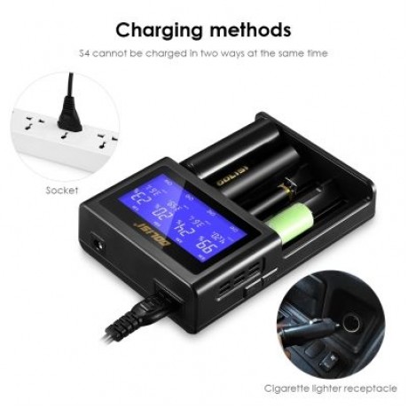 GOLISI S4 Smart Battery Charger (BLACK)