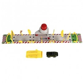 DIY Assembled Parking Lot Model Toy with Alloy Railcar (MULTI-A)