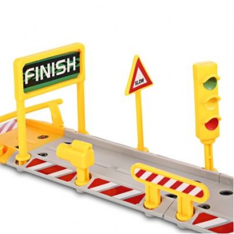 DIY Assembled Parking Lot Model Toy with Alloy Railcar (MULTI-A)