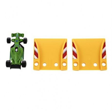 DIY Assembled Parking Lot Model Toy with Alloy Railcar (MULTI-B)