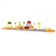 DIY Assembled Parking Lot Model Toy with Alloy Railcar (MULTI-D)