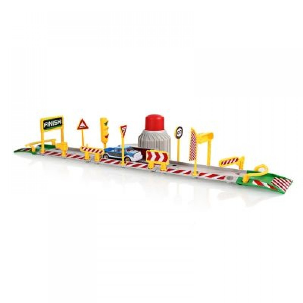 DIY Assembled Parking Lot Model Toy with Alloy Railcar (MULTI-E)