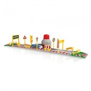 DIY Assembled Parking Lot Model Toy with Alloy Railcar (MULTI-E)