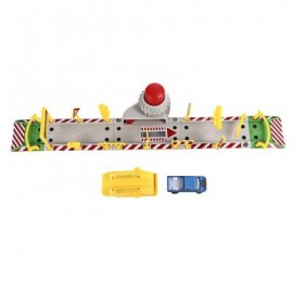 DIY Assembled Parking Lot Model Toy with Alloy Railcar (MULTI-E)