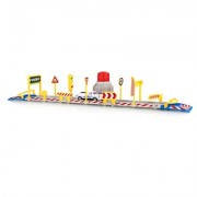 DIY Assembled Parking Lot Model Toy with Alloy Railcar (MULTI-F)