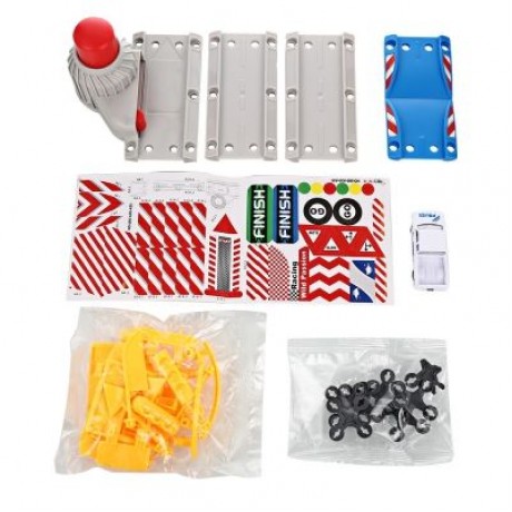 DIY Assembled Parking Lot Model Toy with Alloy Railcar (MULTI-F)
