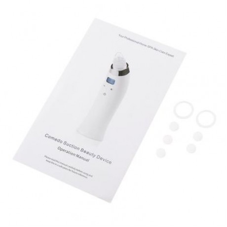 Facial Pore Cleanser Electric Acne Tool Blackhead Remover (WHITE)