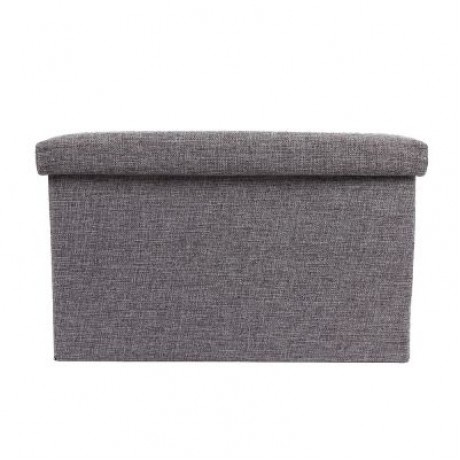 Multifunctional Foldable Storage Stool Clothing Organizer (GRAY)