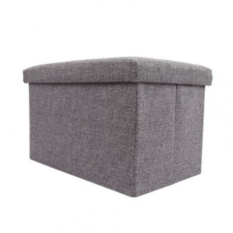 Multifunctional Foldable Storage Stool Clothing Organizer (GRAY)